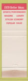 Matchbook Cover - 1970 Ford Moyer Haupt Lehighton PA WEAR