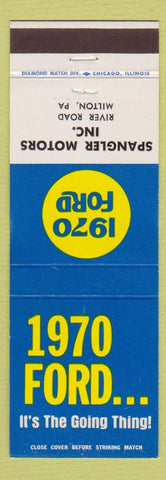Matchbook Cover - 1970 Ford Spangler Motors Milton PA