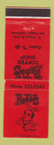 Matchbook Cover - Bubbi's Coffee Shop San Diego CA