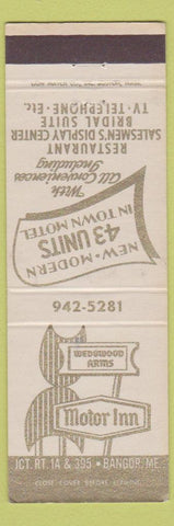 Matchbook Cover - Wedgwood Arms Motor Inn Bangor ME