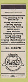 Matchbook Cover - Barth's Clothing Columbia MO