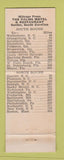 Matchbook Cover - Palms Motel Restaurant Santee SC