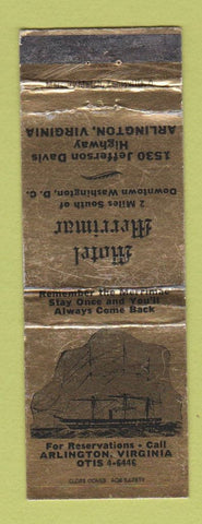 Matchbook Cover - Motel Merrimar Arlington VA WEAR