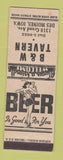 Matchbook Cover - B&W Tavern girlie Des Moines IA