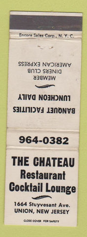 Matchbook Cover - Chateau Restaurant Union NJ WEAR