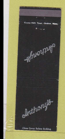 Matchbook Cover - Anthony's Portland ME