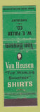 Matchbook Cover - Van Heusen Men's Clothes WE Fuller Amesbury MA