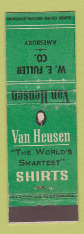 Matchbook Cover - Van Heusen Men's Clothes WE Fuller Amesbury MA