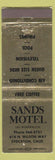 Matchbook Cover - Sands Motel Stockton CA