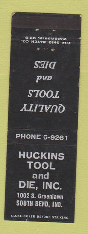 Matchbook Cover - Huckins Tool Die South Bend IN