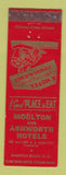 Matchbook Cover - Moulton Ashworth Hotel Hampton Beach NH
