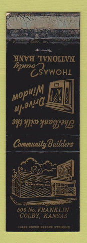 Matchbook Cover - Thomas County National Bank Colby KS WORN