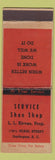 Matchbook Cover - Service Shoe Store Darlington SC