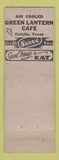 Matchbook Cover - Green Lantern Cafe Cotulla TX