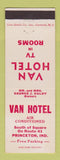 Matchbook Cover - Van Hotel Princeton IN