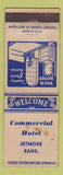 Matchbook Cover - Commercial Hotel Jetmore KS WEAR
