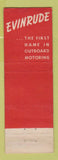 Matchbook Cover - Evinrude Boat Motors Big Bass Lodge Parker AZ low phone WEAR