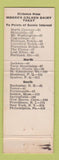 Matchbook Cover - Moore's Golden Dairy Treat Ossipee NH