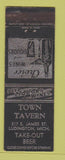 Matchbook Cover - Town Tavern Ludington MI WEAR