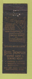 Matchbook Cover - Hotel Thompson Worthington MN WORN