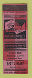 Matchbook Cover - Bert's Place Carmi IL WORN