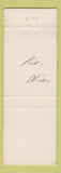 Matchbook Cover - Rio Area Centennial 1965 Rio WI