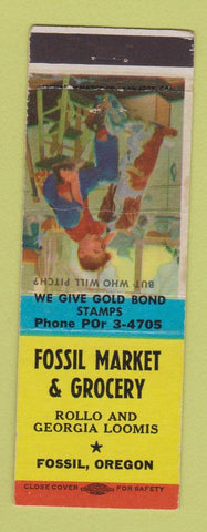 Matchbook Cover - Fossil Market Grocery Fossil OR