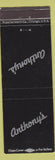 Matchbook Cover - Anthony's  Portland ME