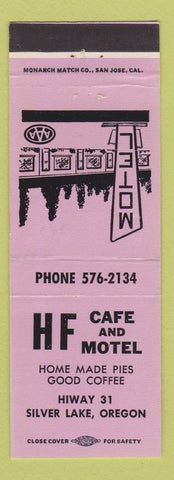 Matchbook Cover - HF Cafe Motel Silver Lake OR