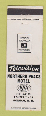 Matchbook Cover - Northern Peaks Motel Gorham NH