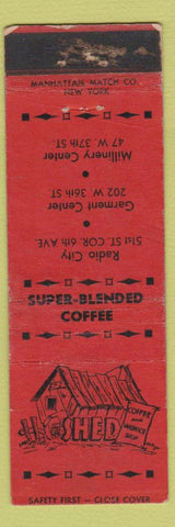 Matchbook Cover - Shed Restaurant New York City Manhattan Match WEAR