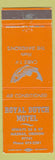 Matchbook Cover - Royal Dutch Motel Madras OR orange