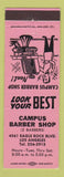 Matchbook Cover - Campus Barber Shop Los Angeles CA