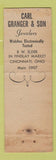 Matchbook Cover - Granger's Cincinnati OH Jewelery Gruen Elgin feature