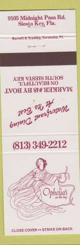 Matchbook Cover - Ophelia's on the Bay Siesta Key FL girlie