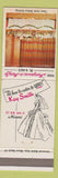 Matchbook Cover - Kay Smith Catering Wedding girlie Miami FL