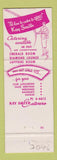 Matchbook Cover - Kay Smith Catering Wedding girlie Miami FL