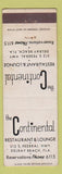 Matchbook Cover - Continental Restaurant Lounge Delray Beach FL