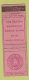 Matchbook Cover - Pola White Cleaner UNITED ENGINEERING WEAR