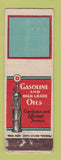 Matchbook Cover - Oil Gas Stock Graphics BLANK FEDERAL LONG WORN