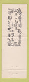 Matchbook Cover - Half Dollar Sandwich Shop Hughesville PA