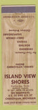 Matchbook Cover - Island View Shors Cheboygan MI