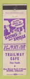 Matchbook Cover - Trailway Cafe Burns OR