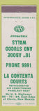 Matchbook Cover - La Contenta Courts Clovis NM