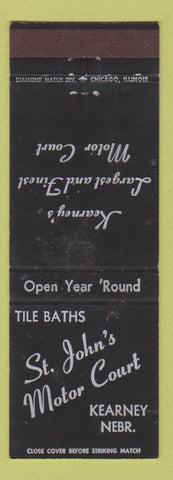 Matchbook Cover - St John's Motor Court Kearney NE