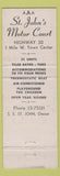 Matchbook Cover - St John's Motor Court Kearney NE