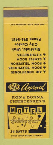 Matchbook Cover - Motel Holiday Host Richfield UT
