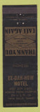 Matchbook Cover - Ee Dah How Motel Twin Falls ID low phone #
