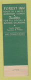 Matchbook Cover - Forest Inn Morrison IL