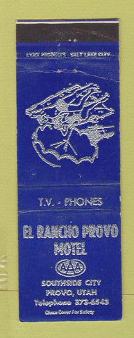 Matchbook Cover - El Rancho Provo Motel UT girlie